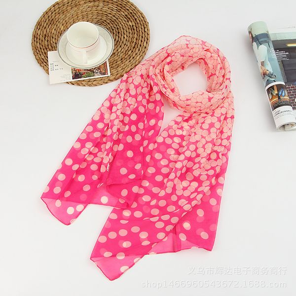 scarves summer style long woman silk 50*160cm designer polka dots print female sheer, Blue;gray
scarves summer style long woman silk 50*160cm designer polka dots print female sheer, Blue;gray