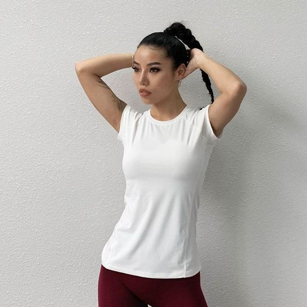 women's sports shirt quick dry tight booties slim fitness sports gym running training yoga t-shirt yoga sportswear women, White;red
women's sports shirt quick dry tight booties slim fitness sports gym running training yoga t-shirt yoga sportswear women, White;red