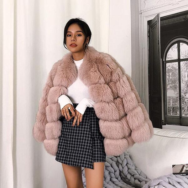 maylofuer real fur coat with stand collar ins fashion fur jacket for winter, Black
maylofuer real fur coat with stand collar ins fashion fur jacket for winter, Black