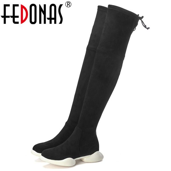 fedonas women round toe over the knee boots new warm autumn winter party prom platforms shoes woman fashion slip-on socks boots, Black
fedonas women round toe over the knee boots new warm autumn winter party prom platforms shoes woman fashion slip-on socks boots, Black