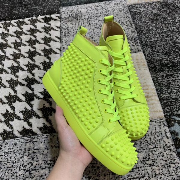 mens designer red bottom shoes spikes yellow sneakers shoes men women flat fashion luxury casual shoes party lovers sneakers 36-47 with box, Black
mens designer red bottom shoes spikes yellow sneakers shoes men women flat fashion luxury casual shoes party lovers sneakers 36-47 with box, Black