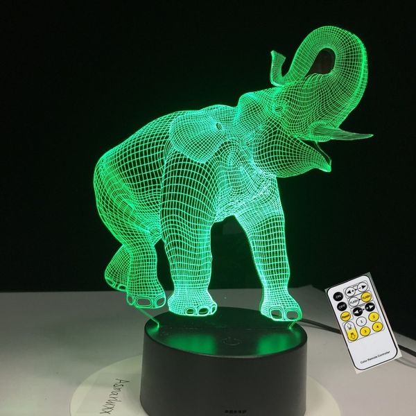rolling nose elephant 3d led lamp 7 color usb night lights for kids birthday gift usb touch remote support drop shipping
rolling nose elephant 3d led lamp 7 color usb night lights for kids birthday gift usb touch remote support drop shipping
