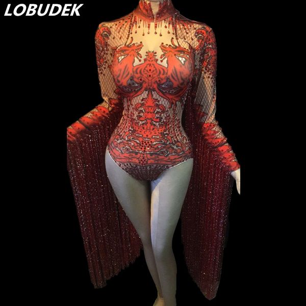 female red gold long tassels rhinestones bodysuit crystals leotard catsuits team jazz singer dancer nightclub stage costume, Black;white
female red gold long tassels rhinestones bodysuit crystals leotard catsuits team jazz singer dancer nightclub stage costume, Black;white