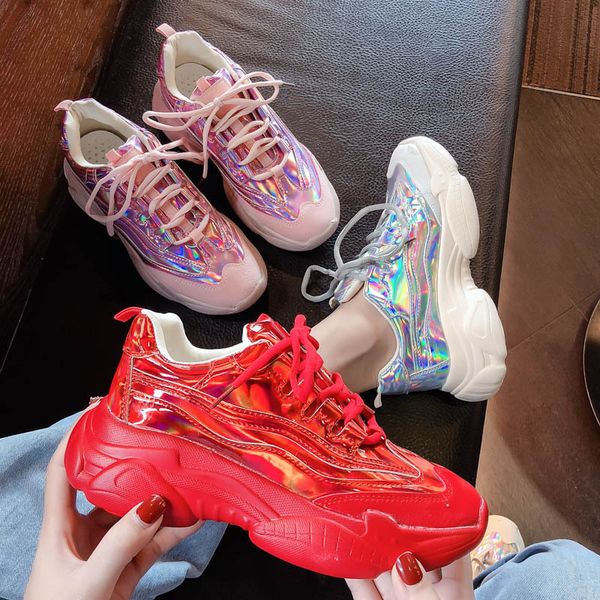 women platform sneakers 2019 autumn chunky bling sports shoes leather running shoes woman trainers basket outdoor walking
women platform sneakers 2019 autumn chunky bling sports shoes leather running shoes woman trainers basket outdoor walking