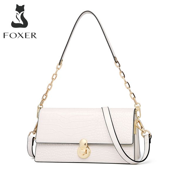 foxer women's luxury crossbody bags cowhide leather female retro stylish flap shoulder bag girl's french baguette messenger bags
foxer women's luxury crossbody bags cowhide leather female retro stylish flap shoulder bag girl's french baguette messenger bags