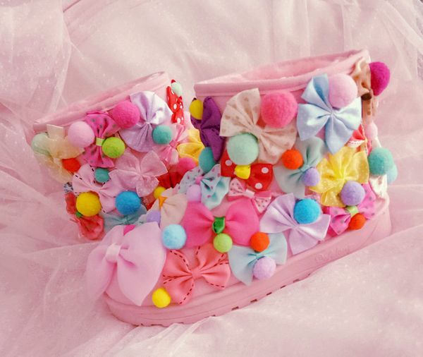 korean version of the female sweet and lovely bow candy color ball handmade warm snow boots cotton shoes women, Black
korean version of the female sweet and lovely bow candy color ball handmade warm snow boots cotton shoes women, Black
