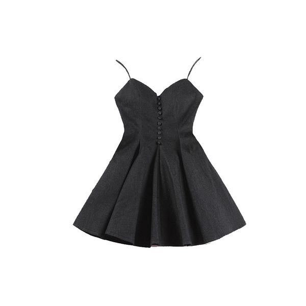 le palais vintage classic american denim dress slim high rise draped adjustable chest pad buttons ball gown dress 2019 summer, Black;gray
le palais vintage classic american denim dress slim high rise draped adjustable chest pad buttons ball gown dress 2019 summer, Black;gray