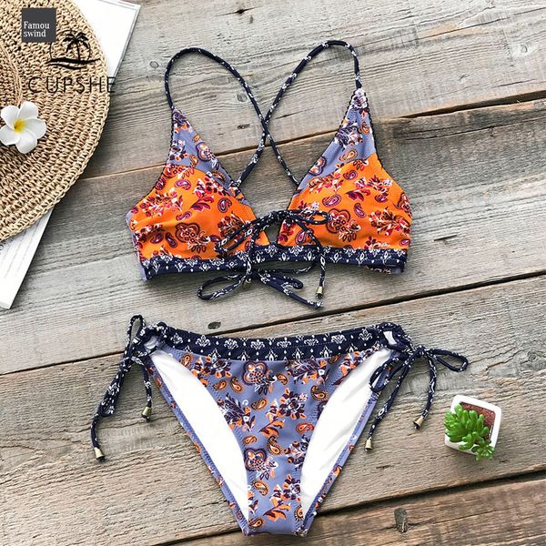 swimwear cupshe girl paisley print crisscross bikini set women thong two swimsuits 2019 beach bathing suit, White;black
swimwear cupshe girl paisley print crisscross bikini set women thong two swimsuits 2019 beach bathing suit, White;black