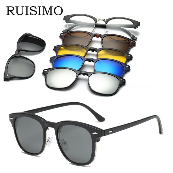 ruisimo 5 lenes magnet sunglasses clip mirrored clip on sunglasses clip on glasses men polarized custom prescription myopia ehmkd
ruisimo 5 lenes magnet sunglasses clip mirrored clip on sunglasses clip on glasses men polarized custom prescription myopia ehmkd
