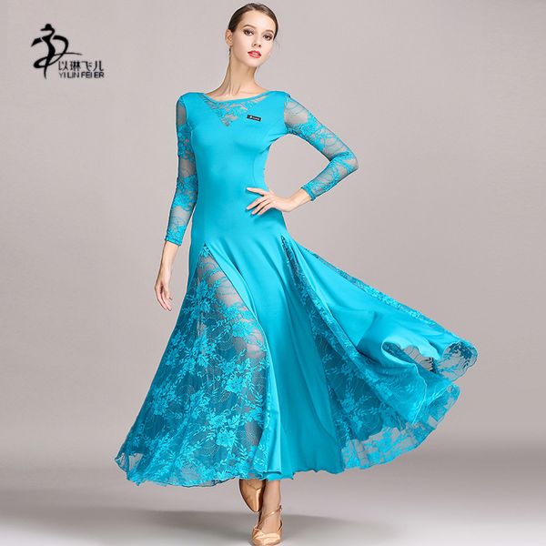 stage wear lace ballroom skirts women pure color long sleeve modern waltz dance competition dresses tango standard costumes, Black;red
stage wear lace ballroom skirts women pure color long sleeve modern waltz dance competition dresses tango standard costumes, Black;red