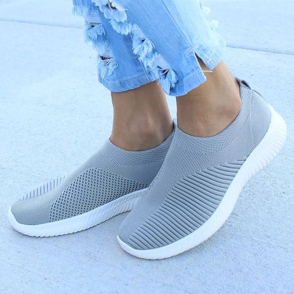 women shoes knitting sock sneakers women spring summer slip on flat shoes plus size loafers flats walking krasovki famela, Black
women shoes knitting sock sneakers women spring summer slip on flat shoes plus size loafers flats walking krasovki famela, Black