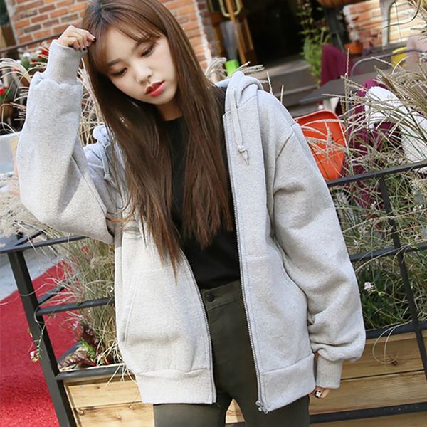 spring fashion hooded outwear hoodies women casual tie collar long sleeve zip-up sweatshirts loose ladies streetwear winter, Black
spring fashion hooded outwear hoodies women casual tie collar long sleeve zip-up sweatshirts loose ladies streetwear winter, Black