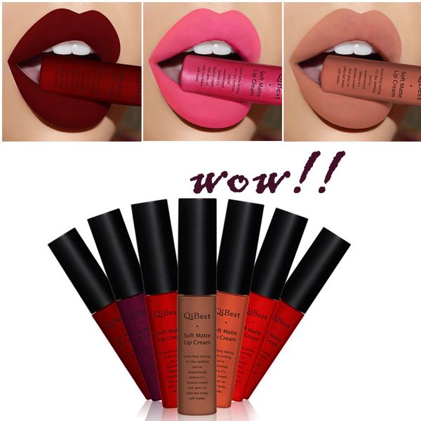 new qibrand lips beauty makup pigment waterproof lipgloss long lasting black velvet matte nude lipstick red lip gloss lot
new qibrand lips beauty makup pigment waterproof lipgloss long lasting black velvet matte nude lipstick red lip gloss lot