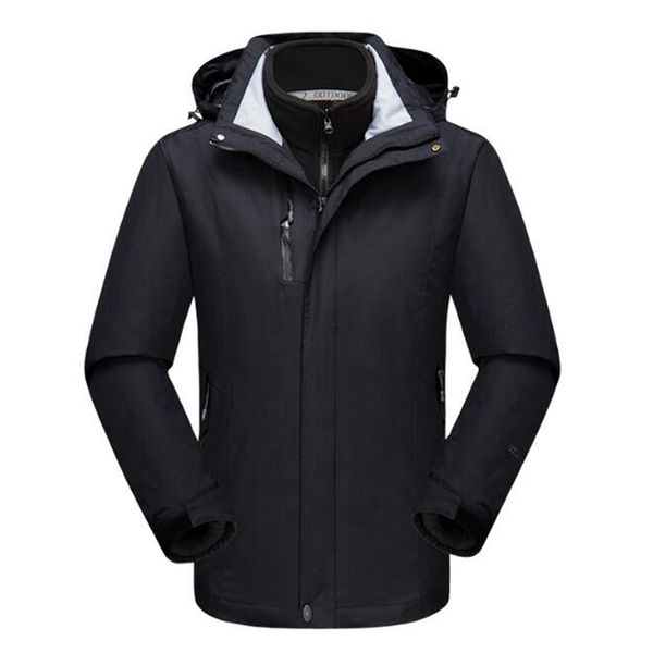 men's outdoor jacket windproof waterproof mountain cloth 3-in-1 systems jacket, Blue;black
men's outdoor jacket windproof waterproof mountain cloth 3-in-1 systems jacket, Blue;black