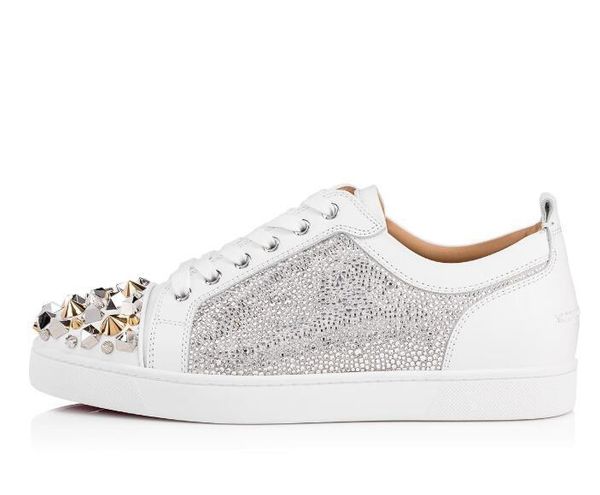 studs red bottom casual shoes for women,men strass rhinestone sneakers perfect brand leisure flats sale d09, Black
studs red bottom casual shoes for women,men strass rhinestone sneakers perfect brand leisure flats sale d09, Black