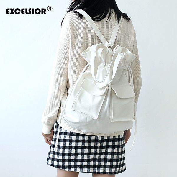 excelsior 2020 new style cotton canvas backpack teenager schoolbags fashion student drawstring backpack multiuse bag for women
excelsior 2020 new style cotton canvas backpack teenager schoolbags fashion student drawstring backpack multiuse bag for women