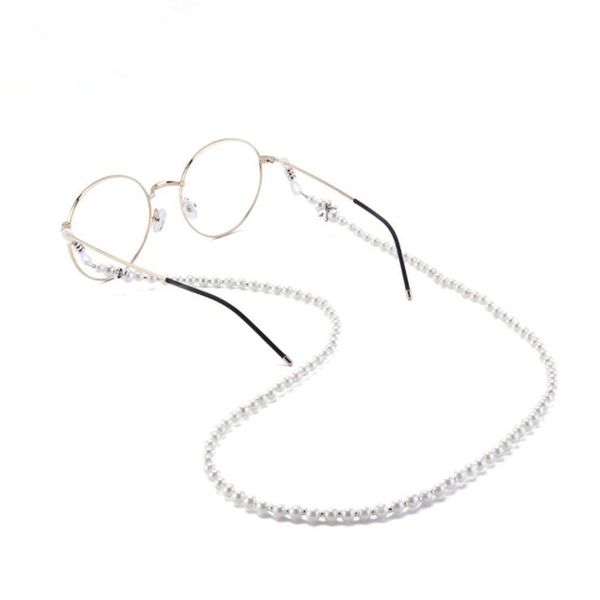 wholesale- vintage pearl beaded eyeglass eyewears sunglasses reading glasses chain cord holder neck strap rope, Silver
wholesale- vintage pearl beaded eyeglass eyewears sunglasses reading glasses chain cord holder neck strap rope, Silver