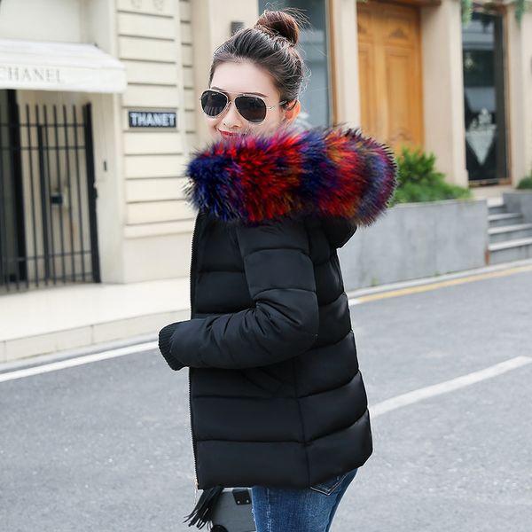 2019 new winter jacket women faux fur hooded parka coats female long sleeve thick warm snow wear jacket coat mujer quilted, Black
2019 new winter jacket women faux fur hooded parka coats female long sleeve thick warm snow wear jacket coat mujer quilted, Black