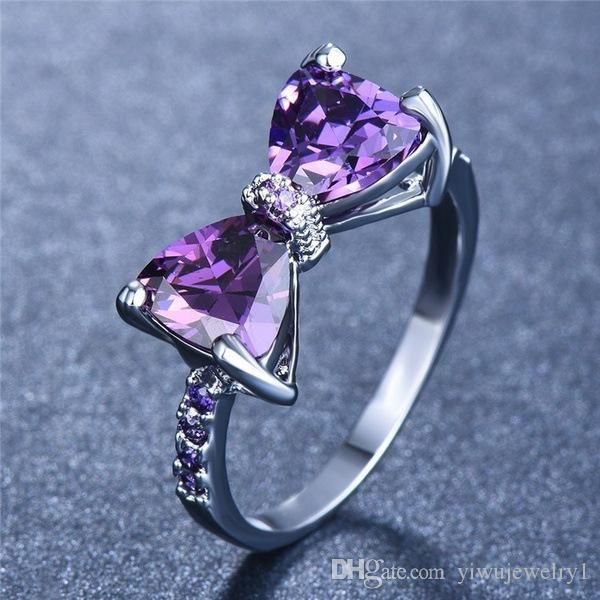 fashion simple ring amethyst ring diamonds inlaid ladies ring wedding party jewelry gift size 5- 10, Golden;silver
fashion simple ring amethyst ring diamonds inlaid ladies ring wedding party jewelry gift size 5- 10, Golden;silver