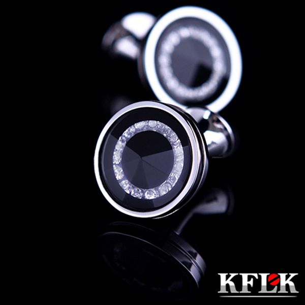 kflk luxury shirt cufflink for men's gift brand cuff buttons crystal cuff link black abotoaduras jewelry, Silver;golden
kflk luxury shirt cufflink for men's gift brand cuff buttons crystal cuff link black abotoaduras jewelry, Silver;golden