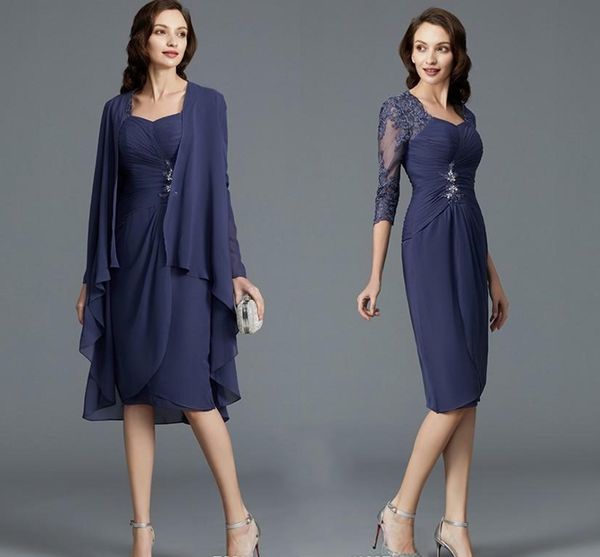 2020 design a line knee length chiffon mother of the bridal pant suits long sleeve jacket appliques lace sleeves mother's skirt, Black;red
2020 design a line knee length chiffon mother of the bridal pant suits long sleeve jacket appliques lace sleeves mother's skirt, Black;red