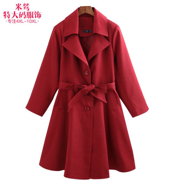 women's trench coats 2021 yards dress windbreaker autumn decorates body fat mm big with belt in long coat, Tan;black
women's trench coats 2021 yards dress windbreaker autumn decorates body fat mm big with belt in long coat, Tan;black