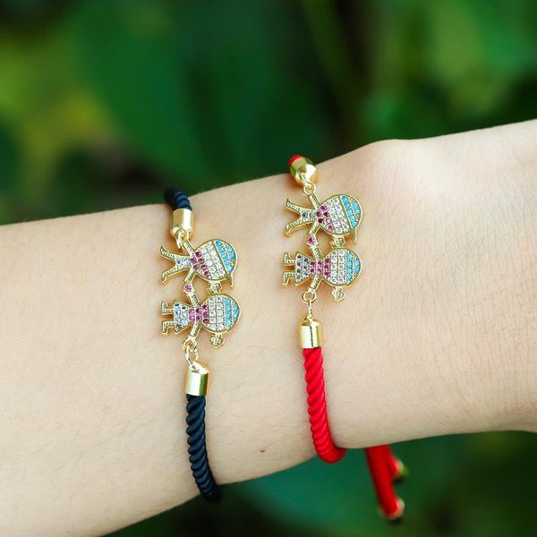 eyika new arrivals boys and girls bracelet full mix color zircon bangle with red black cotton rope pull-out wristlet for couple, Golden;silver
eyika new arrivals boys and girls bracelet full mix color zircon bangle with red black cotton rope pull-out wristlet for couple, Golden;silver