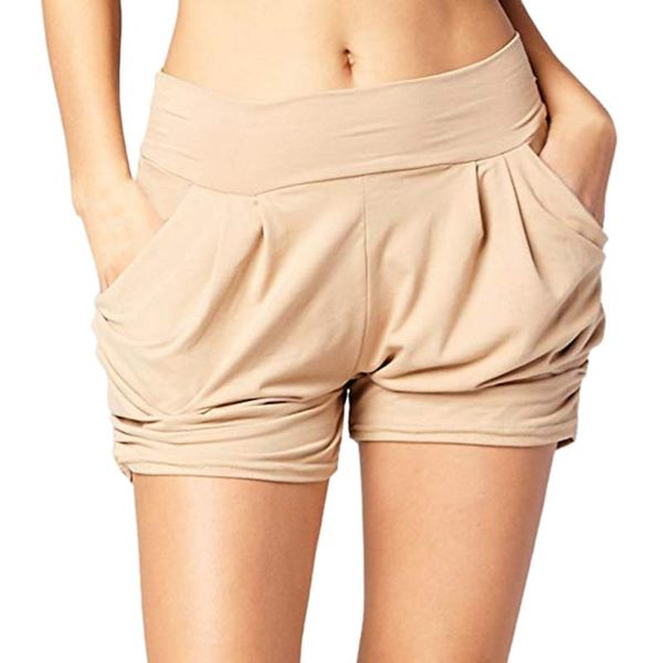 women sports shorts elastic waist gym workout short pants 2020 summer women high waist pleated casual soft pockets shorts #4.16, White;black
women sports shorts elastic waist gym workout short pants 2020 summer women high waist pleated casual soft pockets shorts #4.16, White;black