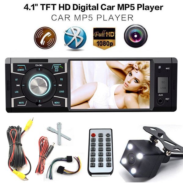 12v 4.1'' hd tft display screen car mounted mp5 player bluetooth u disk / tf card hands-call 45 w x 4 remote control
12v 4.1'' hd tft display screen car mounted mp5 player bluetooth u disk / tf card hands-call 45 w x 4 remote control