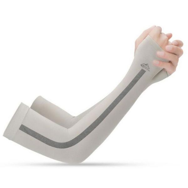 elbow & knee pads 1 pair men women arm sleeves summer sun uv protection ice cool cycling running fishing climbing driving cover cooler upf50, Black;gray
elbow & knee pads 1 pair men women arm sleeves summer sun uv protection ice cool cycling running fishing climbing driving cover cooler upf50, Black;gray