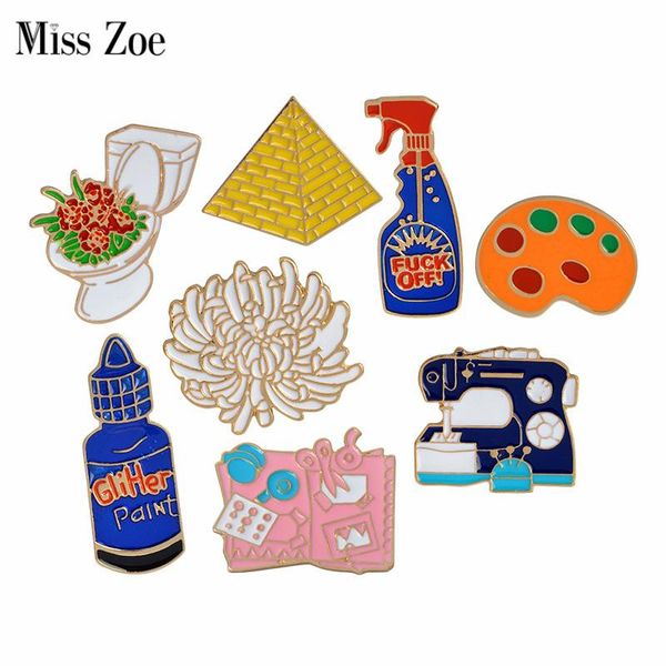 enamel pins toilet flower sewing machine palette pyramid paint hand tools brooch button pin denim jacket pin badge gift jewelry yfhqo, Black
enamel pins toilet flower sewing machine palette pyramid paint hand tools brooch button pin denim jacket pin badge gift jewelry yfhqo, Black