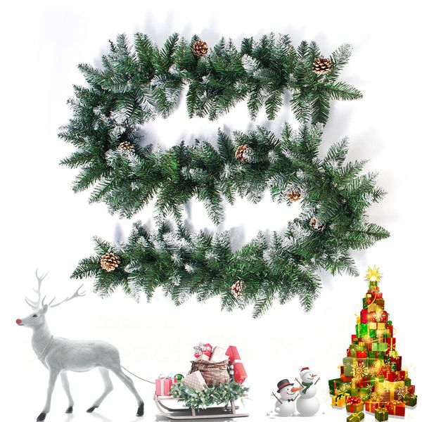 2.7м искусственный зеленый рождество гарланд венок на новый год домашнее украшение сосна rattan висячие украшения для детей
2.7м искусственный зеленый рождество гарланд венок на новый год домашнее украшение сосна rattan висячие украшения для детей