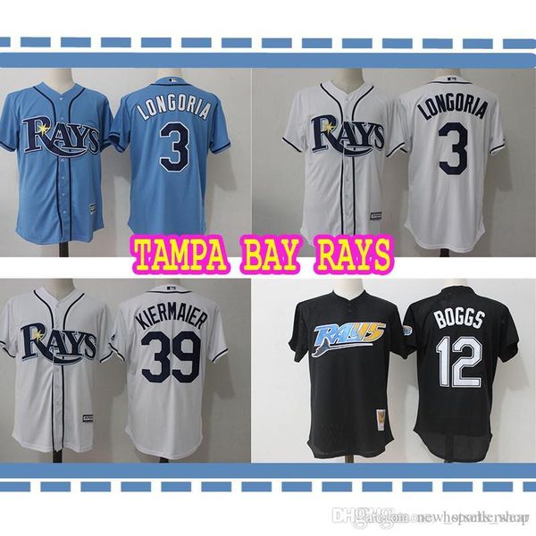 Tampa Baseball jersey Bay Rays 3 Evan Longoria 12 Wade Boggs 39 evin Kiermaier stitched Embroidery Logos High quality
Tampa Baseball jersey Bay Rays 3 Evan Longoria 12 Wade Boggs 39 evin Kiermaier stitched Embroidery Logos High quality