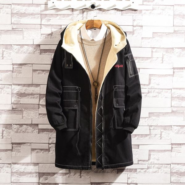 thick men parkas winter fleece loose jackets mens hooded coat casual warm long outwear male brand cotton-padded clothes, Black
thick men parkas winter fleece loose jackets mens hooded coat casual warm long outwear male brand cotton-padded clothes, Black