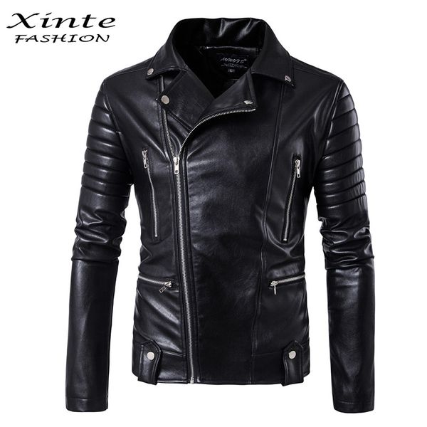 new men motorcycle jacket outwear zipper black male soft pu leather biker coat -5xl, Black;brown
new men motorcycle jacket outwear zipper black male soft pu leather biker coat -5xl, Black;brown