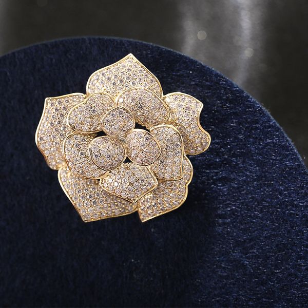 holiday present cubic zirconia micro pave camellia flower brooches pins broach crystal pin for women accessory gift, Gray
holiday present cubic zirconia micro pave camellia flower brooches pins broach crystal pin for women accessory gift, Gray