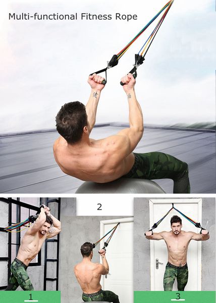 11pcs in 1 set fitness resistance bands exercise tubes practical elastic training rope yoga pull rope pilates workout cordages dhl free
11pcs in 1 set fitness resistance bands exercise tubes practical elastic training rope yoga pull rope pilates workout cordages dhl free