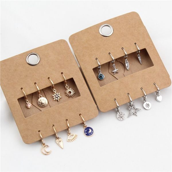 GEOMEE 8PCS Cute Rhinestone Star Mini Small Hoop Earrings Trendy Evil Eye Hollow Moon Sun Heart Endless Circle Earrings Jewelry
GEOMEE 8PCS Cute Rhinestone Star Mini Small Hoop Earrings Trendy Evil Eye Hollow Moon Sun Heart Endless Circle Earrings Jewelry