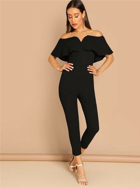 plus size women's elegant jumpsuit ruffles short sleeve long rompers vintage slim off shoulder evening party one piece clothing, Black;white
plus size women's elegant jumpsuit ruffles short sleeve long rompers vintage slim off shoulder evening party one piece clothing, Black;white
