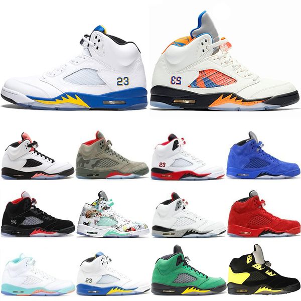 With Box 5 5s Mens Basketball Shoes Wings Fresh Prince PSG Black White Camo Grey Laney Oreo Designer Shoe Sports Men Trainers Sneakers
With Box 5 5s Mens Basketball Shoes Wings Fresh Prince PSG Black White Camo Grey Laney Oreo Designer Shoe Sports Men Trainers Sneakers