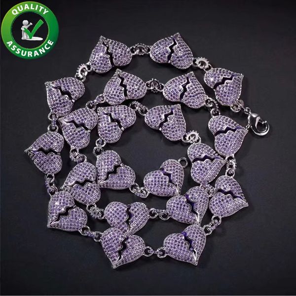 iced out chains luxury designer jewelry women necklace hip hop bling chains jewelry men diamond heart broken charms fashion love purple dj, Silver
iced out chains luxury designer jewelry women necklace hip hop bling chains jewelry men diamond heart broken charms fashion love purple dj, Silver