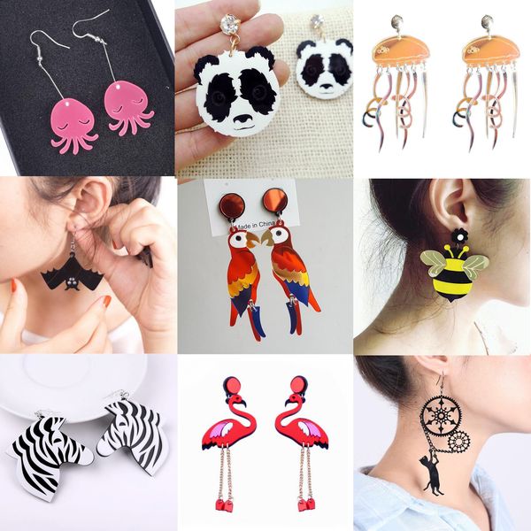 earrings for women kelly earrings fashion charm exaggerated eardrop trendy dangler hip hop girls jewelry gift cute sweet animals, Silver
earrings for women kelly earrings fashion charm exaggerated eardrop trendy dangler hip hop girls jewelry gift cute sweet animals, Silver