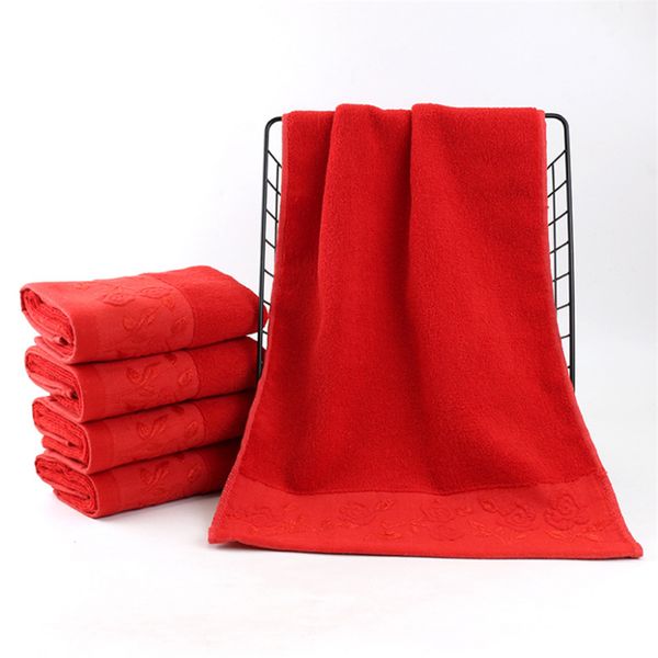 factory direct cotton red wedding towel supermarket daily gift towel 110g thick soft wholesale custom logo
factory direct cotton red wedding towel supermarket daily gift towel 110g thick soft wholesale custom logo