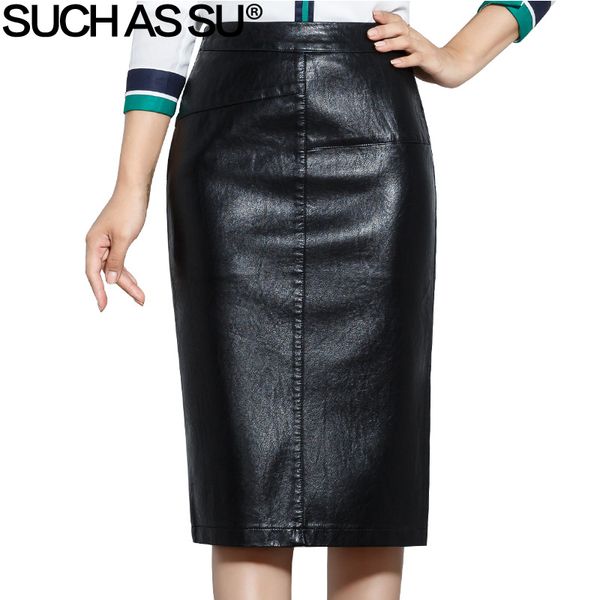 such as su new 2018 fall winter women pencil skirt black high waist pu leather skirts s-5xl female mid-long skirt
such as su new 2018 fall winter women pencil skirt black high waist pu leather skirts s-5xl female mid-long skirt