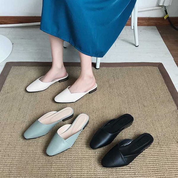 shoes woman 2020 slippers casual loafers low slipers women cover toe shallow luxury new summer square heel slides pu retro, Black
shoes woman 2020 slippers casual loafers low slipers women cover toe shallow luxury new summer square heel slides pu retro, Black
