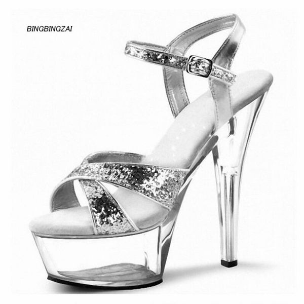 bbzai new pattern superior quality super high heel ladies shoes 15cm transparent nightclub thin heels sandals 34-45 46, Black
bbzai new pattern superior quality super high heel ladies shoes 15cm transparent nightclub thin heels sandals 34-45 46, Black