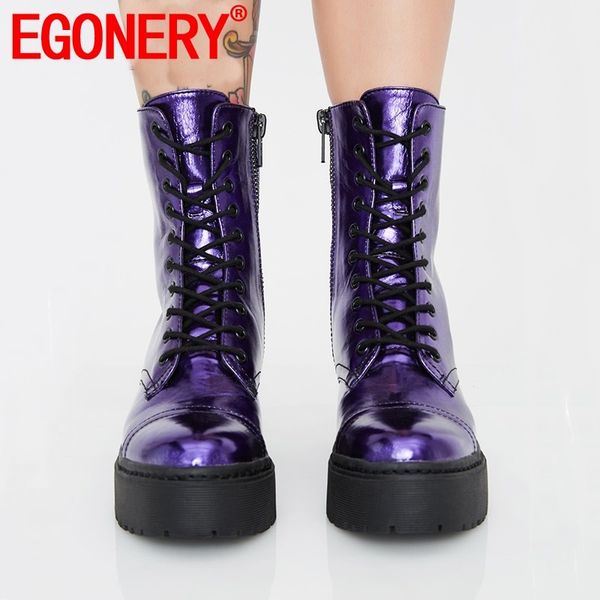 egonery 2019 autumn fashion ankle boots round toe cross-tied zip plus size mid heels platfrom women shoes drop shipping, Black
egonery 2019 autumn fashion ankle boots round toe cross-tied zip plus size mid heels platfrom women shoes drop shipping, Black