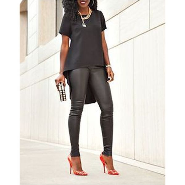 women's blouses & shirts arrival women ladies loose chiffon short sleeve shirt casual irregular solid color summer blouse s-4xl si, White
women's blouses & shirts arrival women ladies loose chiffon short sleeve shirt casual irregular solid color summer blouse s-4xl si, White