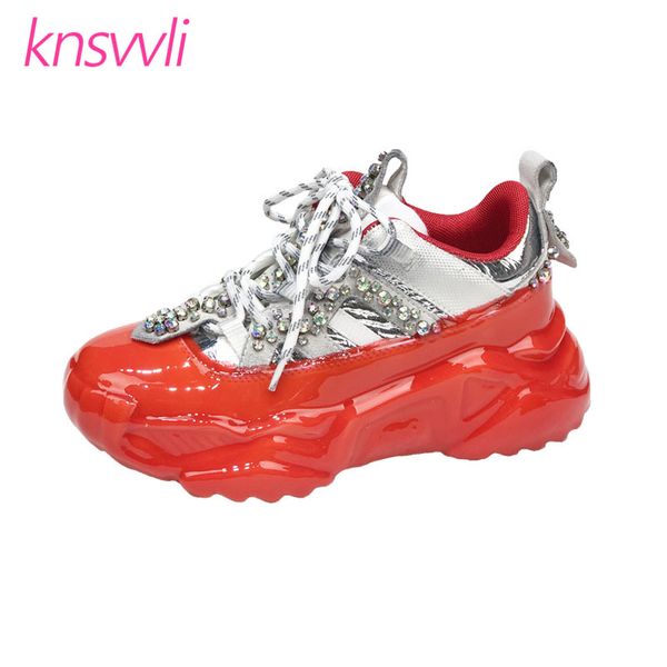 new luxurious rhinestone leisure sneakers women round toe lace up jelly color zapatos de mujer fashion platform shoes woman, Black
new luxurious rhinestone leisure sneakers women round toe lace up jelly color zapatos de mujer fashion platform shoes woman, Black