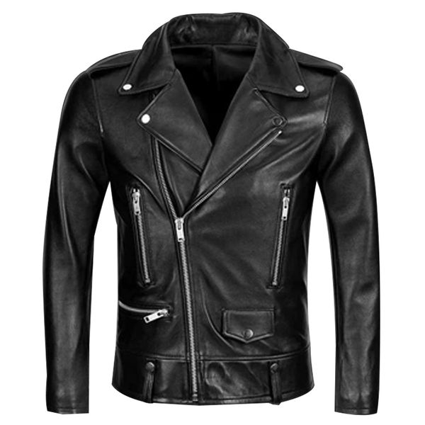 leather jacket men genuine leather coat moto biker fashion black coat jacket short male sheepskin veste en cuir
leather jacket men genuine leather coat moto biker fashion black coat jacket short male sheepskin veste en cuir